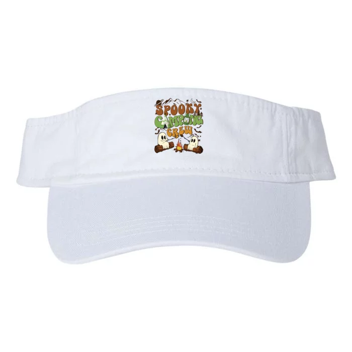 Fall Camping Ghost Camping Cute Ghost Halloween Valucap Bio-Washed Visor