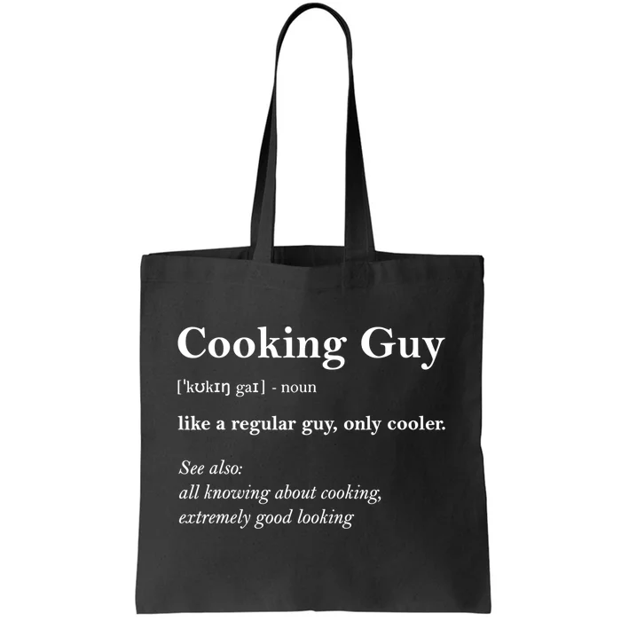 Funny Cooking Guy Definition Gift For Cook Lovers Tote Bag