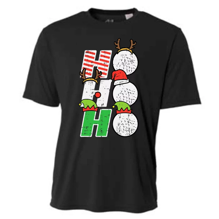 Funny Christmas Golfing Sports Golfer Gift Cooling Performance Crew T-Shirt