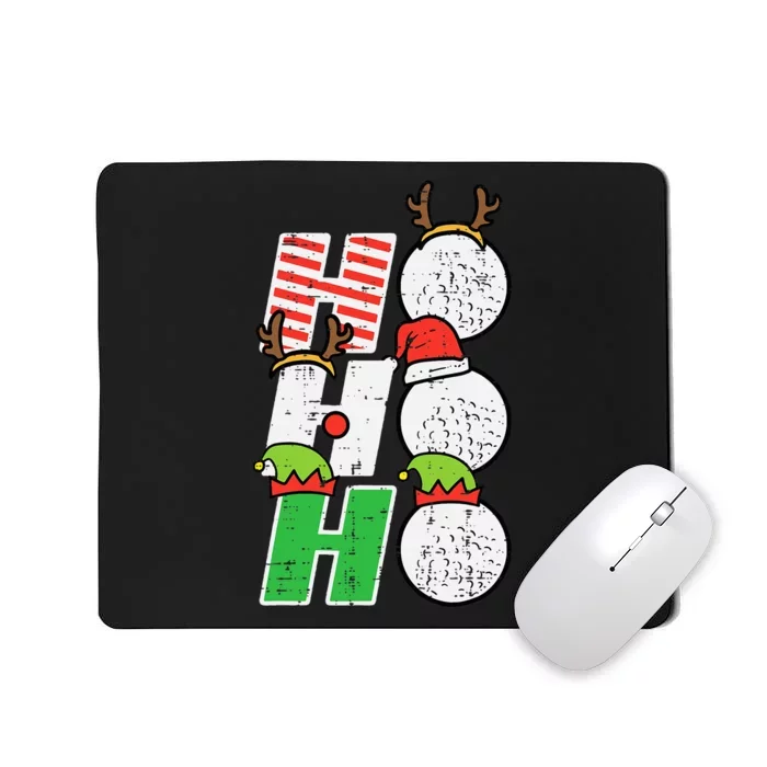 Funny Christmas Golfing Sports Golfer Gift Mousepad