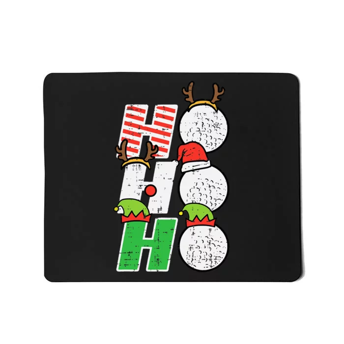 Funny Christmas Golfing Sports Golfer Gift Mousepad