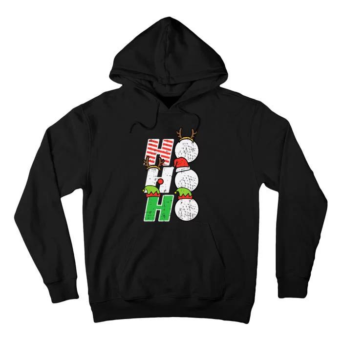 Funny Christmas Golfing Sports Golfer Gift Tall Hoodie