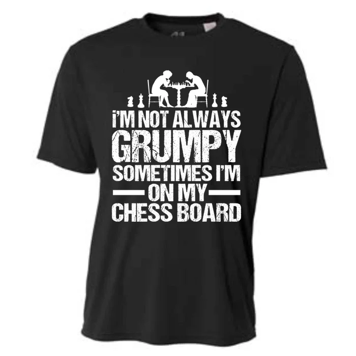 Funny Chess Grandpa Funny Retired Papa Gift Cooling Performance Crew T-Shirt