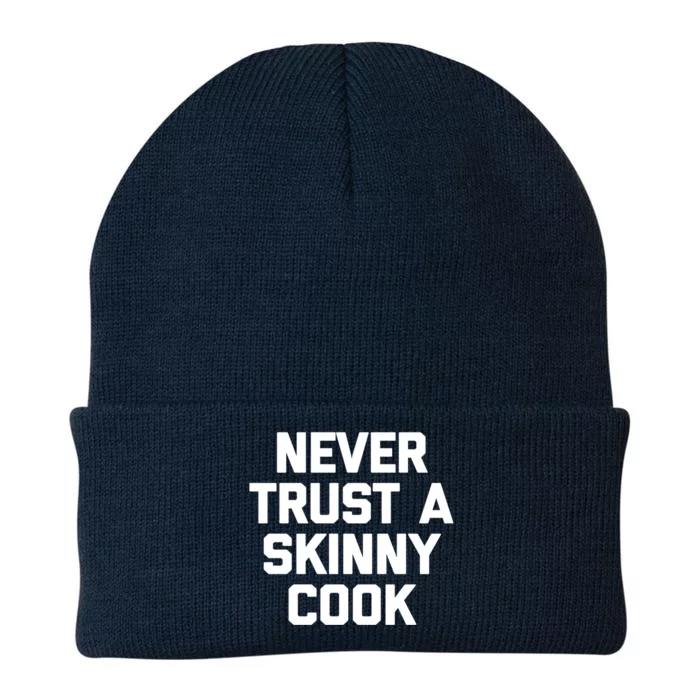 Funny Chef Gift: Never Trust A Skinny Cook Gift Funny Chef Gift Knit Cap Winter Beanie