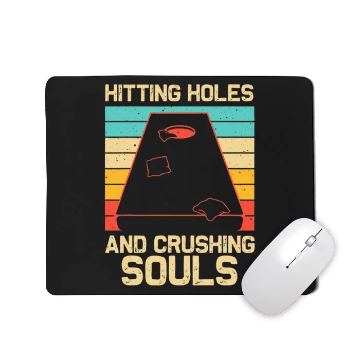 Funny Cornhole Gift For Women Cornhole Players Holes Mousepad