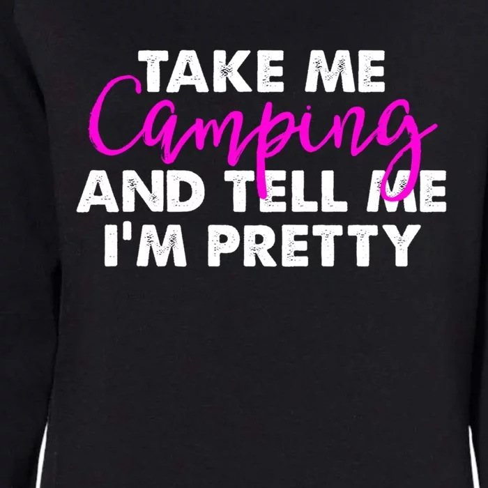 Funny Camping Gift Women Sarcastic Pink Hiking Gift Womens California Wash Sweatshirt