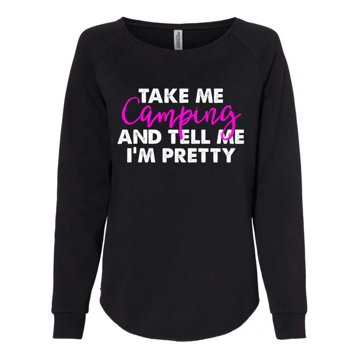 Funny Camping Gift Women Sarcastic Pink Hiking Gift Womens California Wash Sweatshirt