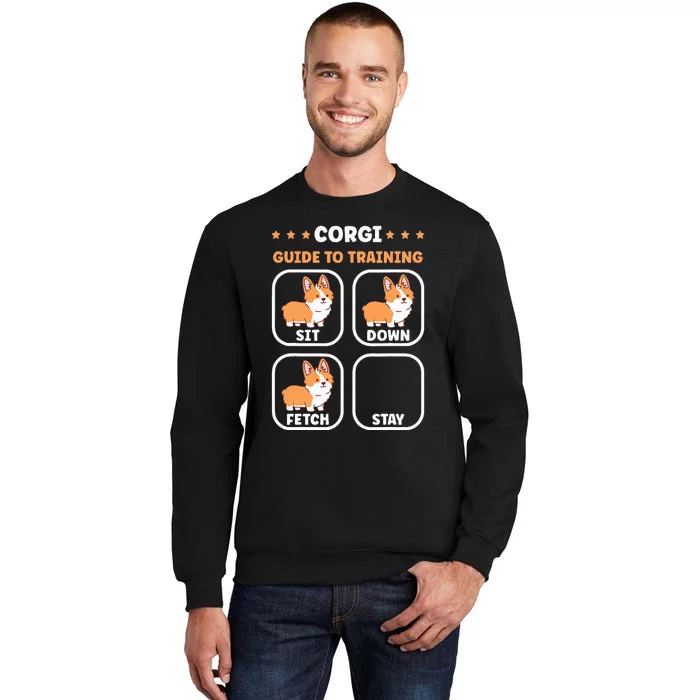 Funny Corgi guide to trainig dog owner corgi Sweatshirt