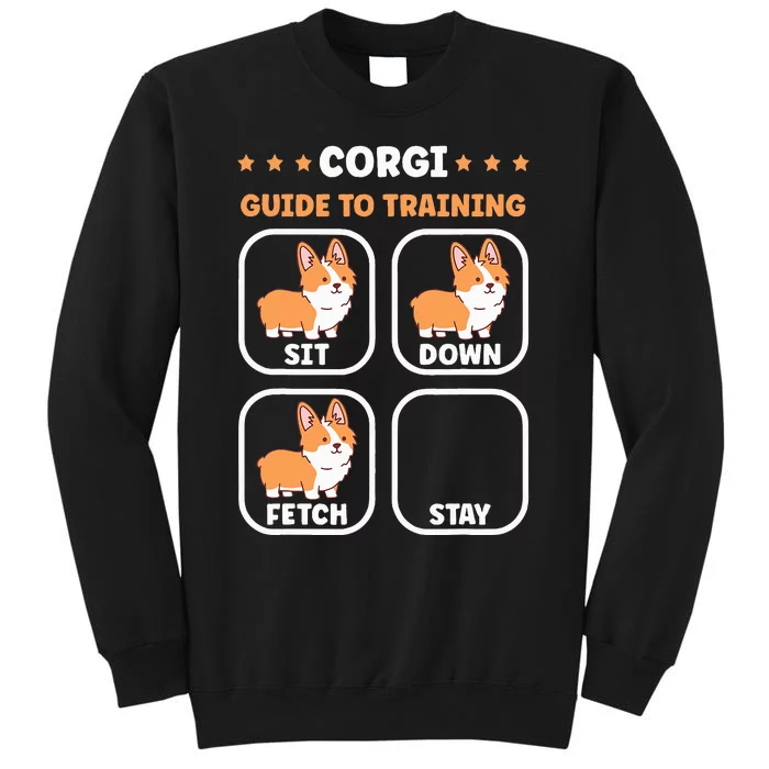 Funny Corgi guide to trainig dog owner corgi Sweatshirt