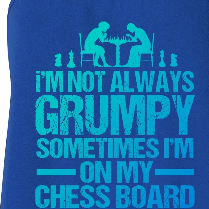 Funny Chess Grandpa Funny Retired Papa Gift Women's Racerback Tank