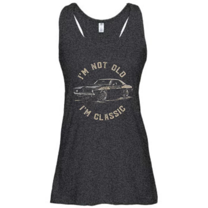 Funny Car Graphic IM Not Old IM Classic Ladies Essential Flowy Tank