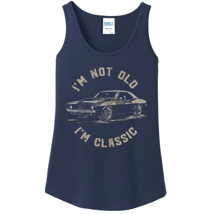 Funny Car Graphic IM Not Old IM Classic Ladies Essential Tank