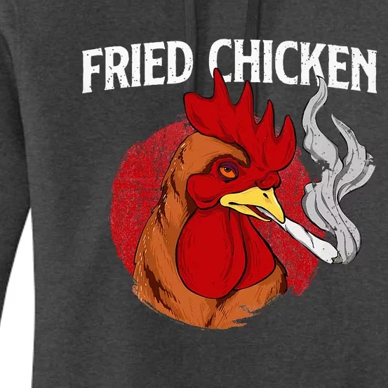 Fried Chicken Gangster Chickens Farm Owner Farmyard Farmer Women's Pullover Hoodie