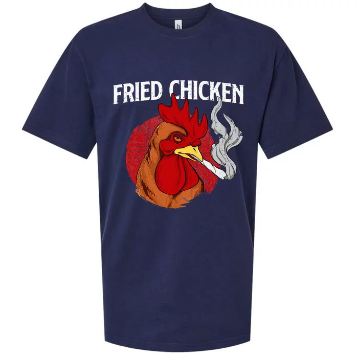 Fried Chicken Gangster Chickens Farm Owner Farmyard Farmer Sueded Cloud Jersey T-Shirt