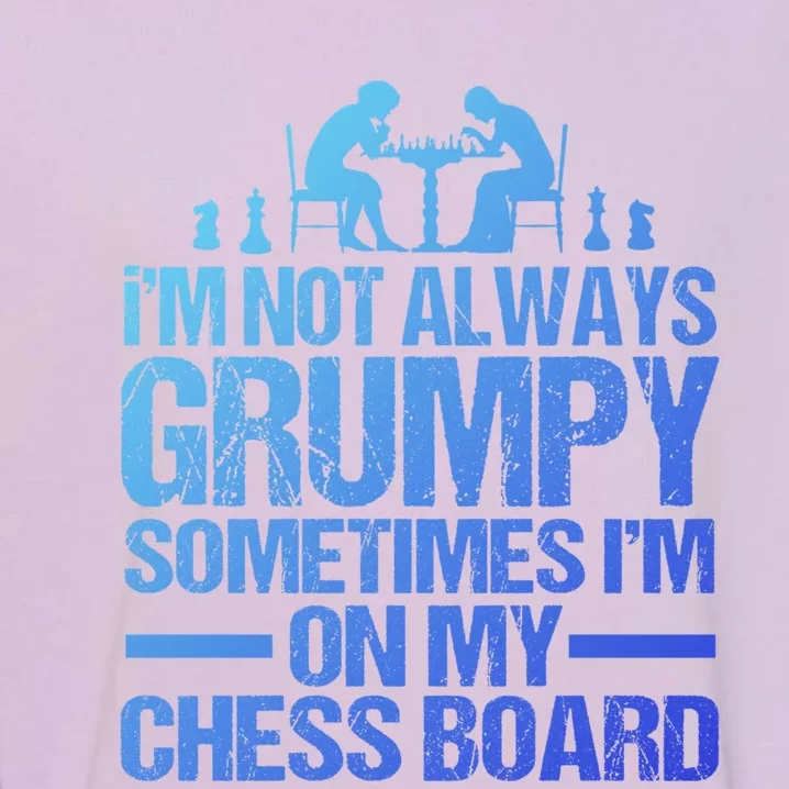 Funny Chess Grandpa Funny Retired Papa Gift Garment-Dyed Sweatshirt