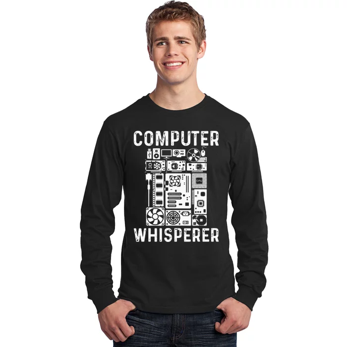 Funny Computer Geek Tech Nerd Gift  Cool Support Long Sleeve Shirt