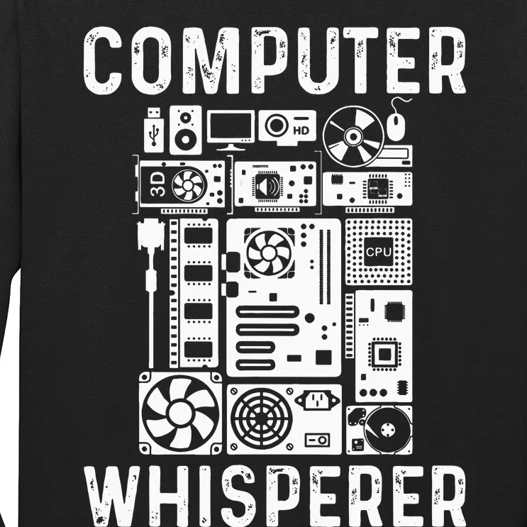 Funny Computer Geek Tech Nerd Gift  Cool Support Long Sleeve Shirt