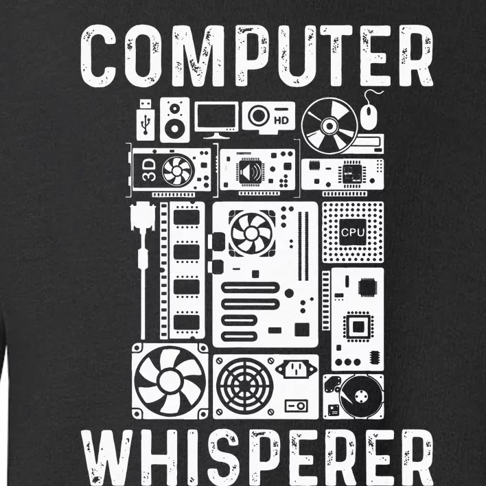 Funny Computer Geek Tech Nerd Gift  Cool Support Toddler Sweatshirt