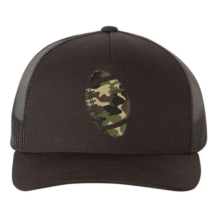 Football Camouflage Gift College Team Coach Camo Yupoong Adult 5-Panel Trucker Hat