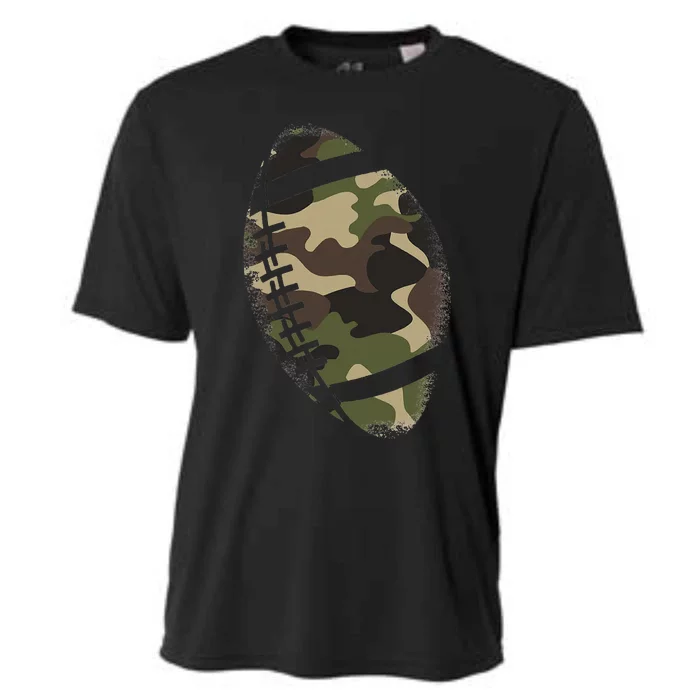 Football Camouflage Gift College Team Coach Camo Cooling Performance Crew T-Shirt