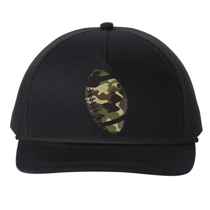 Football Camouflage Gift College Team Coach Camo Snapback Five-Panel Rope Hat