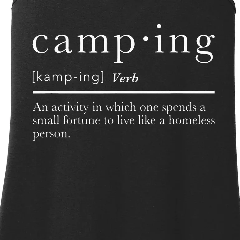 Funny Camping Gifts With Sayings For Campers Camp Definition Ladies Essential Tank