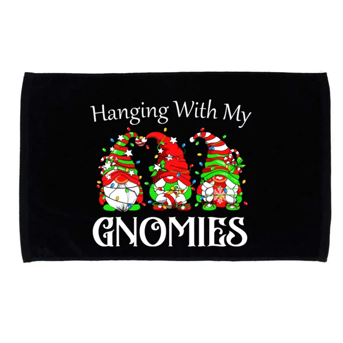 Funny Christmas Gnome Hanging With Microfiber Hand Towel