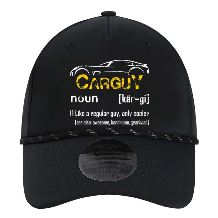 Funny Car Guy Vintage Car Guy Definition Mechanic Performance The Dyno Cap