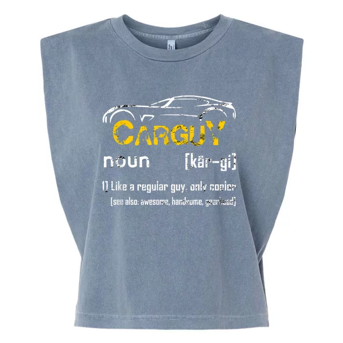 Funny Car Guy Vintage Car Guy Definition Mechanic Garment-Dyed Women's Muscle Tee