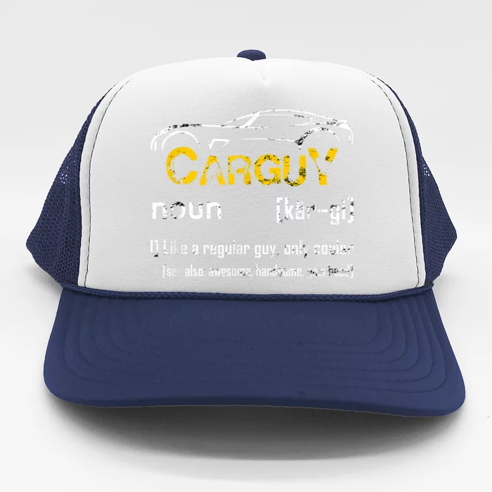 Funny Car Guy Vintage Car Guy Definition Mechanic Trucker Hat