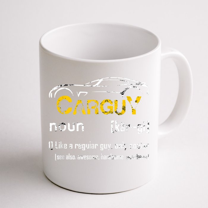 Funny Car Guy Vintage Car Guy Definition Mechanic Front & Back Coffee Mug