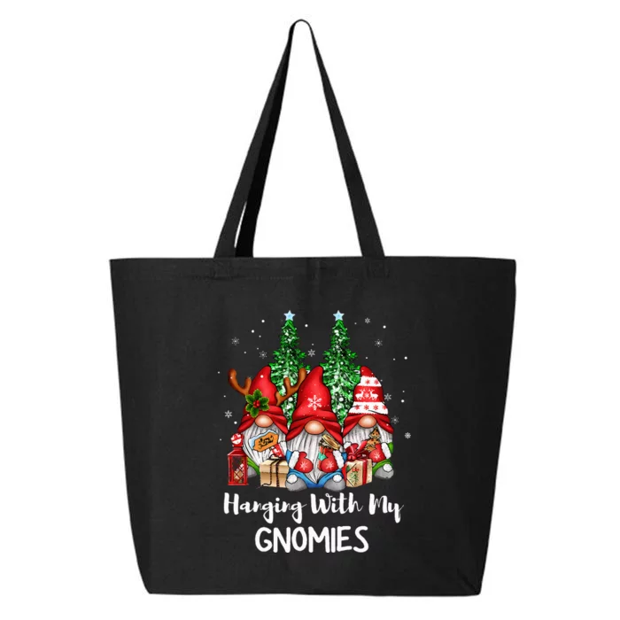 Funny Christmas Gnome Hanging With My Gnomies Family Pajamas 25L Jumbo Tote