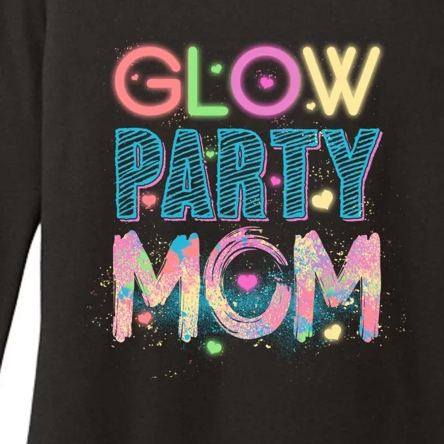 Funny Cute Glow Party Mom Womens CVC Long Sleeve Shirt