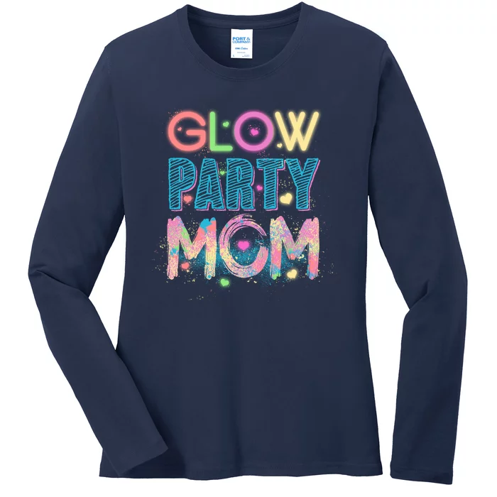 Funny Cute Glow Party Mom Ladies Long Sleeve Shirt