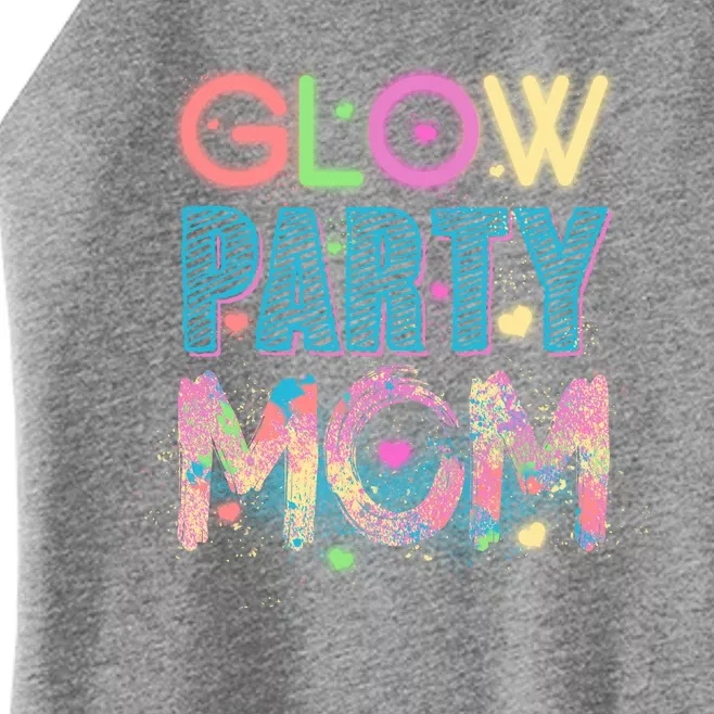 Funny Cute Glow Party Mom Women’s Perfect Tri Rocker Tank