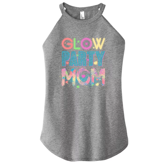 Funny Cute Glow Party Mom Women’s Perfect Tri Rocker Tank