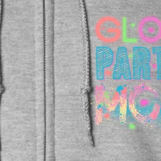 Funny Cute Glow Party Mom Full Zip Hoodie