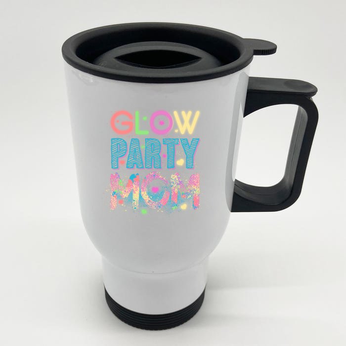 Funny Cute Glow Party Mom Front & Back Stainless Steel Travel Mug