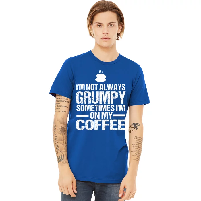 Funny Coffee Grandpa Funny Retired Papa Gift Premium T-Shirt