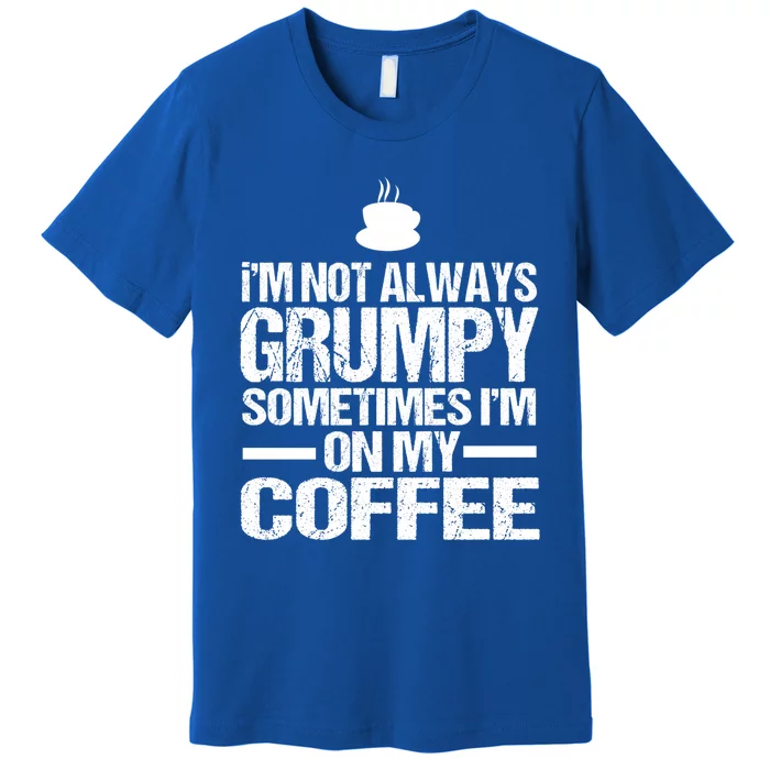 Funny Coffee Grandpa Funny Retired Papa Gift Premium T-Shirt