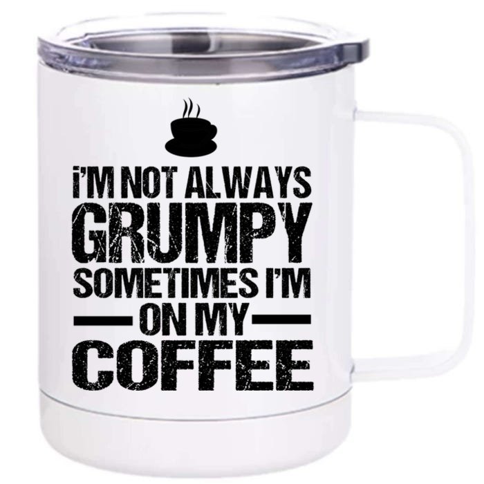 Funny Coffee Grandpa Funny Retired Papa Gift Front & Back 12oz Stainless Steel Tumbler Cup