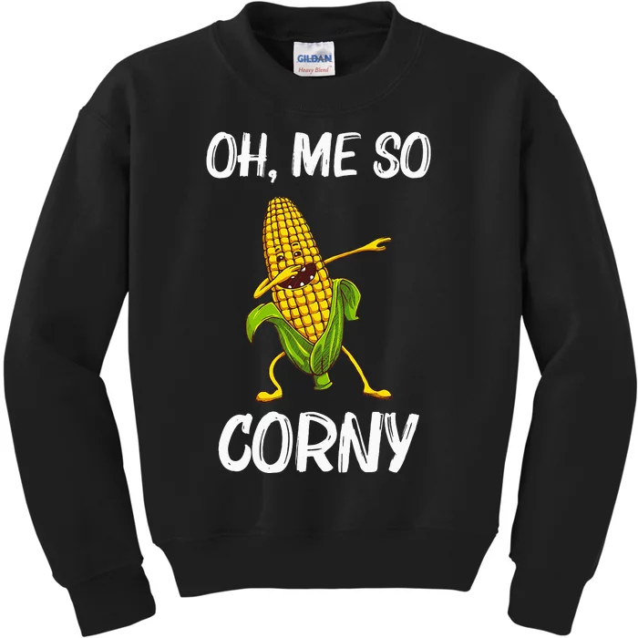 Funny Corn Gift For  Corn On The Cob Costume Farmer Kids Sweatshirt