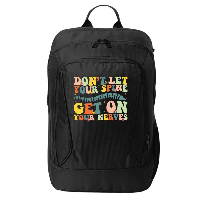 Funny Chiropractor Groovy Spine Doctor Of Chiropractic City Backpack