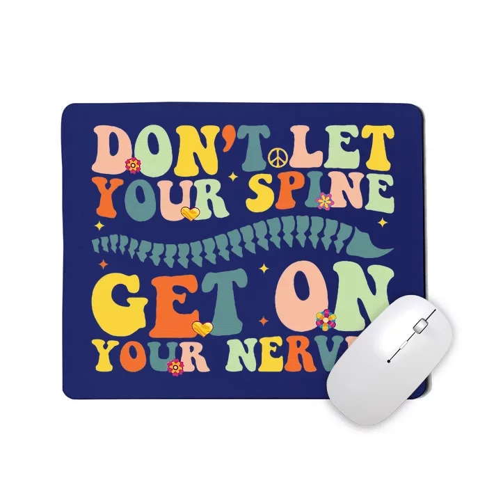 Funny Chiropractor Groovy Spine Doctor Of Chiropractic Mousepad