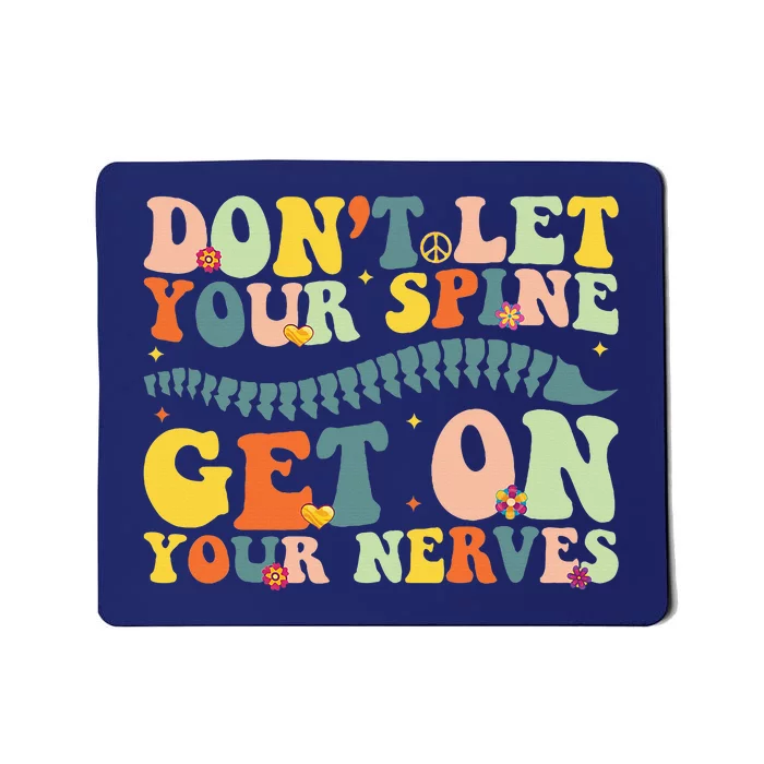 Funny Chiropractor Groovy Spine Doctor Of Chiropractic Mousepad