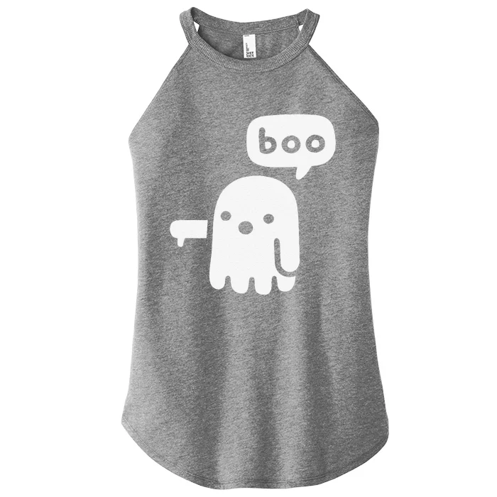 Funny Chunky Ghost Of Disapproval Boo Halloween Classic Women’s Perfect Tri Rocker Tank