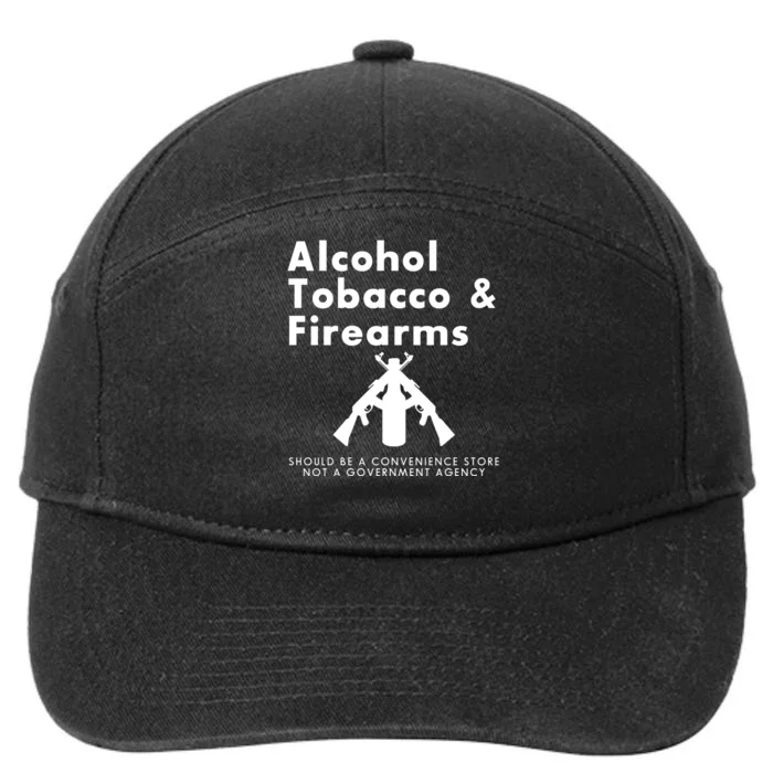 Funny Conservative Gun Rights Second Amendment 7-Panel Snapback Hat