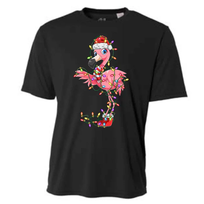 Flamingo Christmas Gift Pink Flamingo Gift Cooling Performance Crew T-Shirt