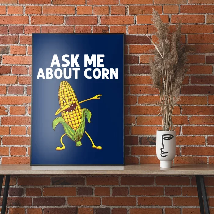 Funny Corn Gift For Men Women Corn On The Cob Costume Farmer Poster