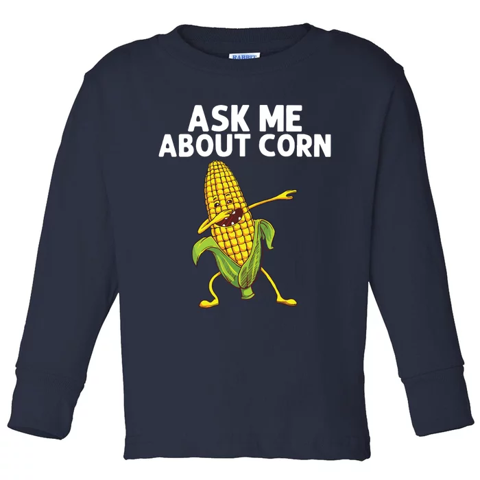 Funny Corn Gift For Men Women Corn On The Cob Costume Farmer Toddler Long Sleeve Shirt